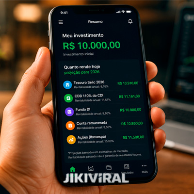 investir 10 mil quanto rende
