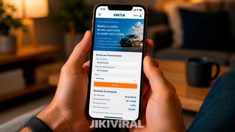Faça seu financiamento de carro pela Caixa e avance na compra do seu carro novo.