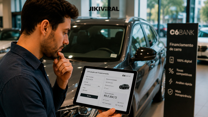 Financiamento de carro C6 Bank saiba como funciona a contratação digital e descubra os requisitos para financiar um veículo
