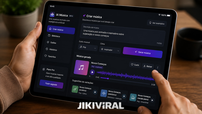 IA para fazer música, veja quais ferramentas criam canções, vozes, beats e trilhas online